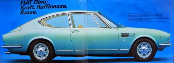 Fiat Dino Coupe Modelprogram 1967 Carbrochure (8385)